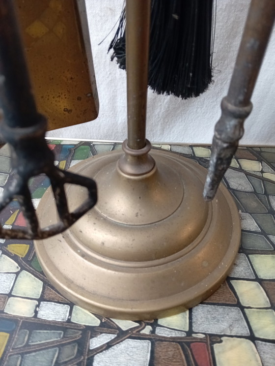 Set d'Outils de Cheminée – Objets déco, Iron, Brass (photo 4 of 5)