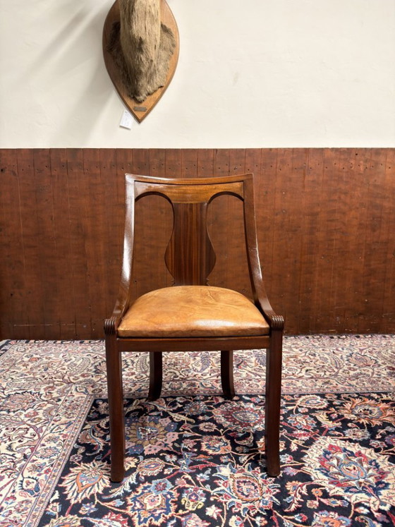 Scrivania inglese classica con sedia da ufficio – Scrivanie, Leather, Wood (photo 18 of 22)