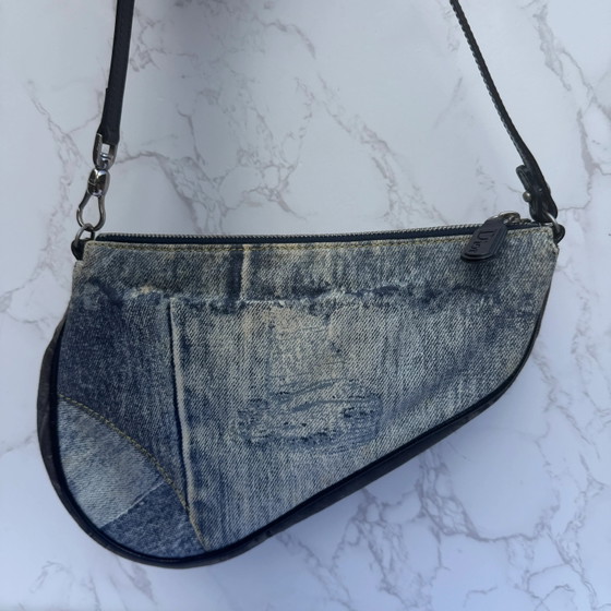 Christian Dior Saddle bag denim Speedway rare – Crossbody bags, Leather, Vintage (photo 3 of 15)