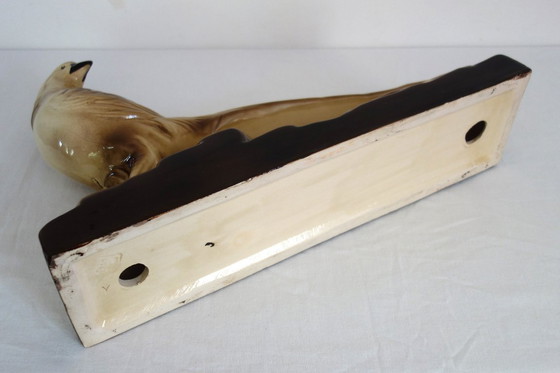 Image 1 of Skulptur Fasan Keramik Art Deco Sainte Radegonde