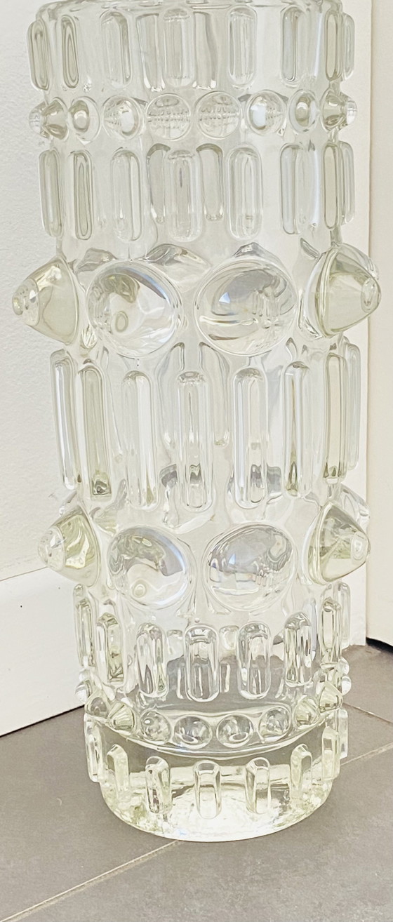 Image 1 of Vaso vintage František Pečený per Sklo Union, MCM ceco, 1970