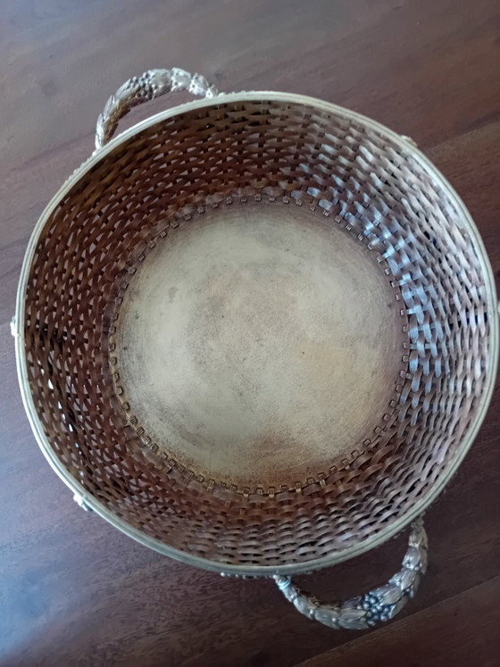 Geweven messing mand – Decoratieve objecten, Brass (photo 5 of 8)