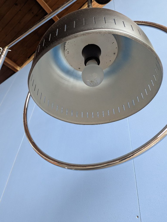 Suspension vintage Dijkstra, chrome/acier, années 1970, Dijkstra Lampen, Noir (photo 8 sur 8)