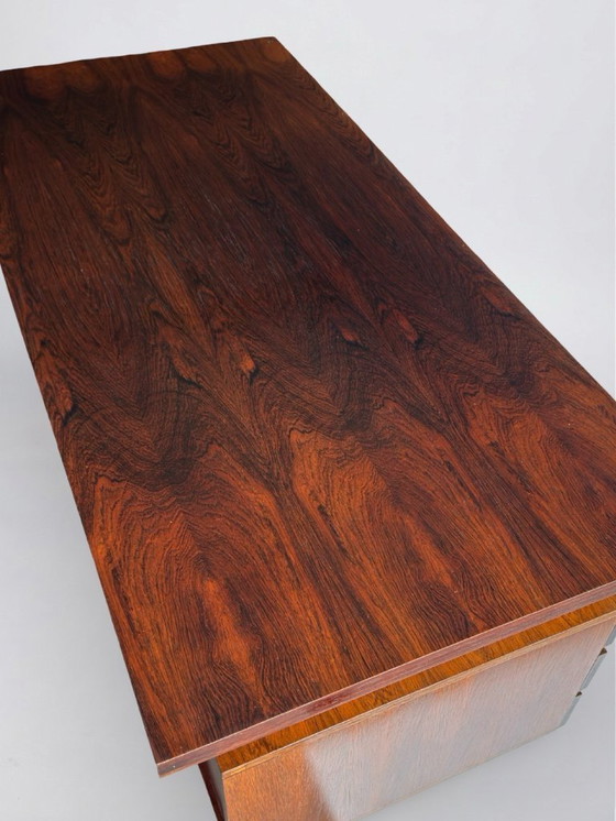 Image 1 of Freestanding vintage rosewood desk, 1960s