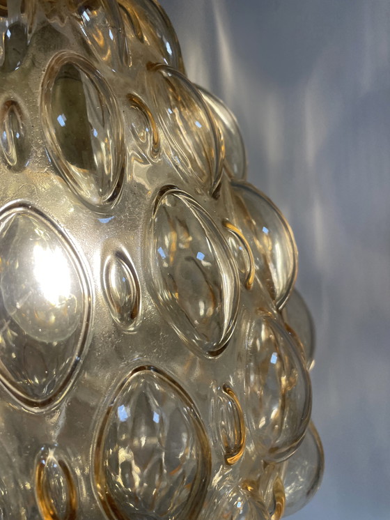 Image 1 of Bubble Round glass pendant lamp 1960s Glashutte Limburg, Helena Tynell
