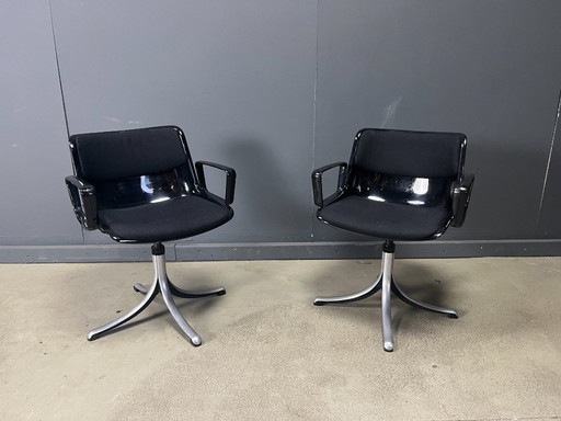 Osvaldo Borsani 'Modus' chairs for Tecno, 1970s - set of 2