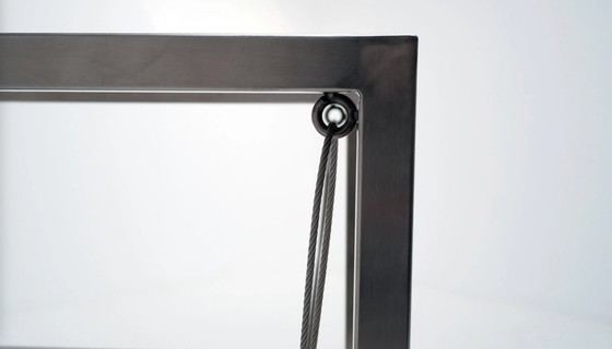 Image 1 of Postmodern steel Sensilla chair by Christoph Siebrasse, 1980's