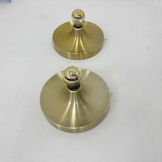 Image 1 of Lampada a disco honsel space age di design di metà secolo, anni '70, attribuita a Charlotte Perriand per les arcs