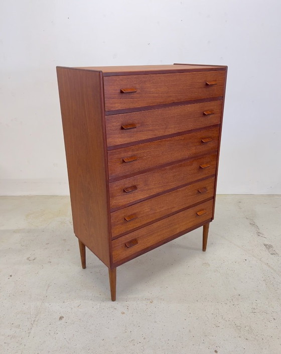 Image 1 of Cassettiera in teak di Poul Volther, anni '50.