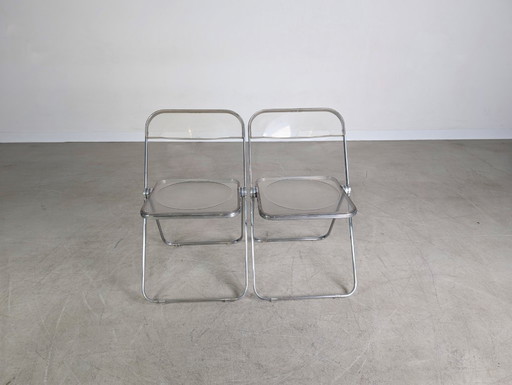 Set of 2 Midcentury folding chair Plia Castelli Giancarlo Piretti chair
