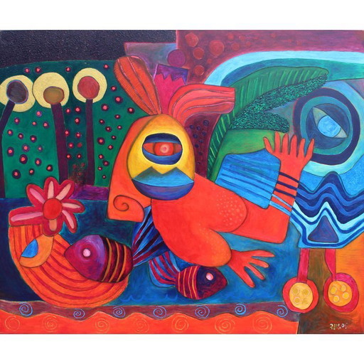 Gemälde „Der goldene Wald“