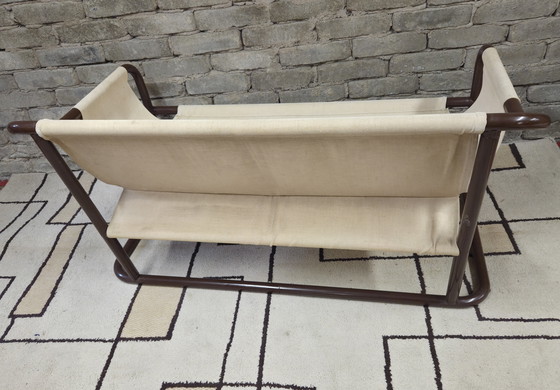 Image 1 of Tubular 2-seater bench from the 1970s
