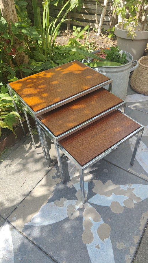 Pastoe Braakman Nesting Set Mimiset – bijzettafels, Metal, Wood (photo 2 of 7)