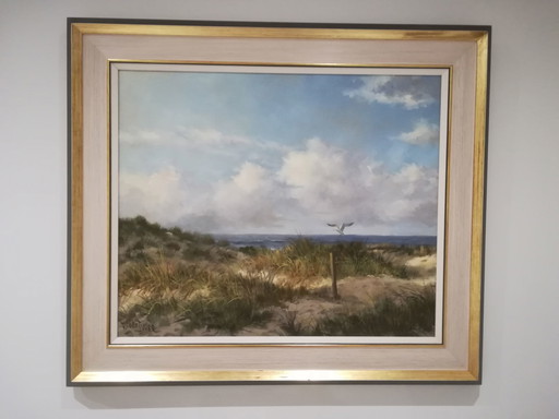 Robert Wee Seascape mit Dünenmalerei