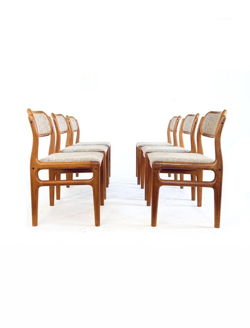 6x Dining chair Johannes Andersen, Uldum Møbelfabrik '60