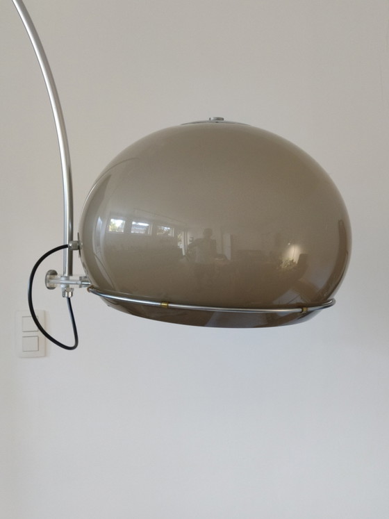 Gepo arc lamp, 1960s, XXL – Floor lights, Metal, Plastic (photo 5 of 14)