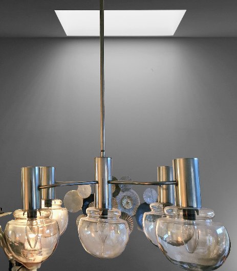 Image 1 of lampada a sospensione vintage in stile Sciolari atomica