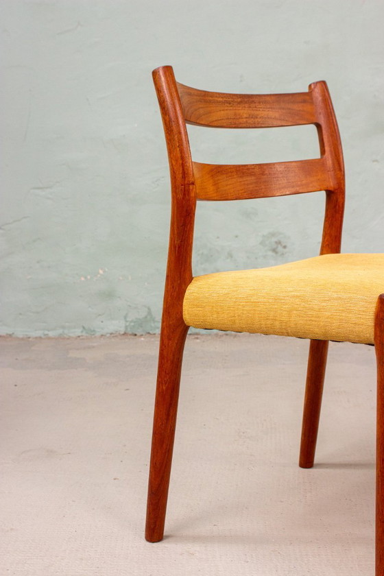 Image 1 of 4 x Niels Otto Möller Model 84 Stoel Deens Vintage Teak