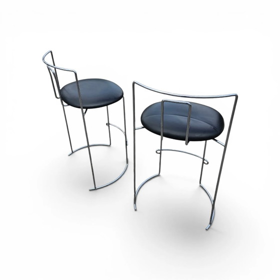 2 x Gaja stool by Kazuhide Takahama for Simon Gavina / black leather (photo 19 of 23)