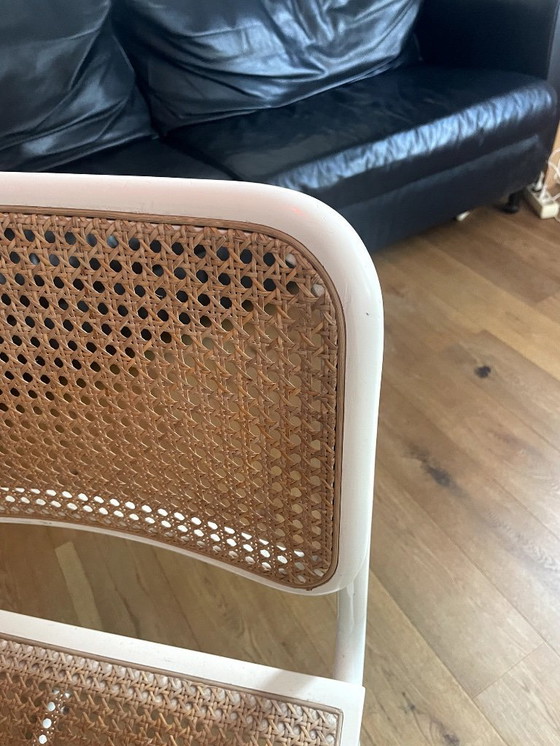 Image 1 of 2x defecte Ceska Marcel Breuer eetkamerstoelen