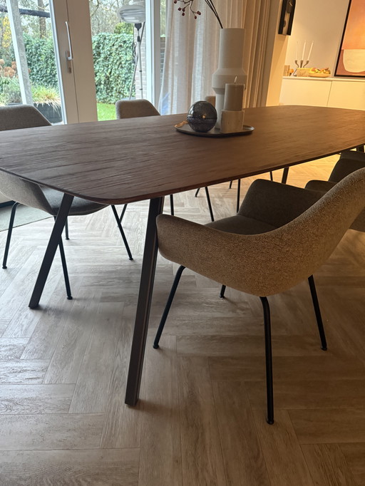 Danish oval dining table 265x115cm