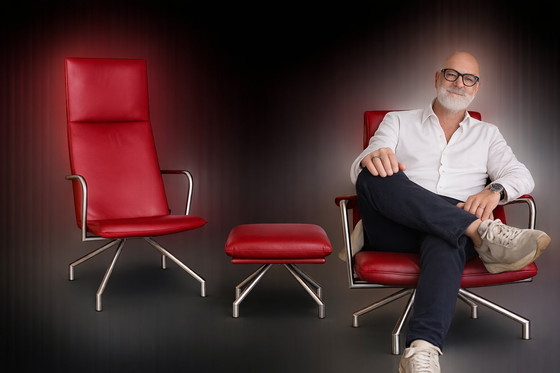 Image 1 of Arco Lay Down 2x + 1 poggiapiedi ROSSO