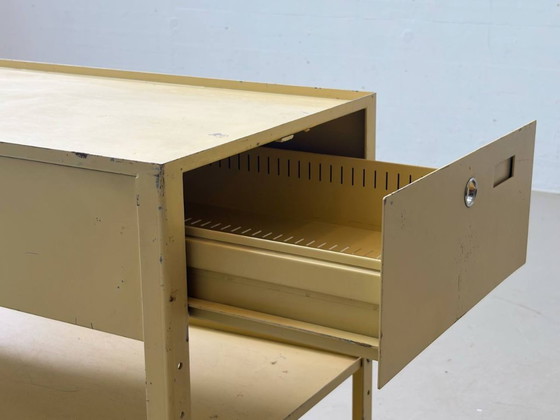 Image 1 of Industrial metal trolley/rolling chest, 1970s