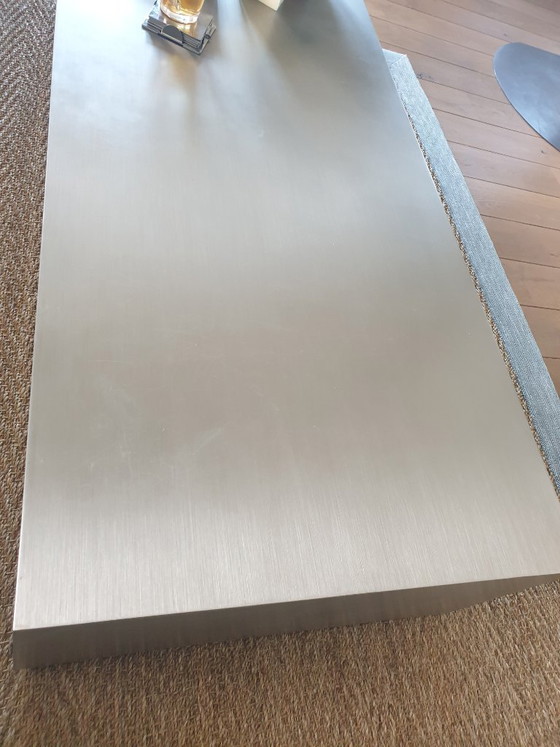 Image 1 of stainless steel coffee table