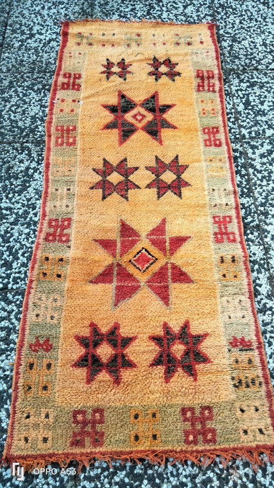 Image 1 of Handgeknoopt Berber kleed wol 178x70cm