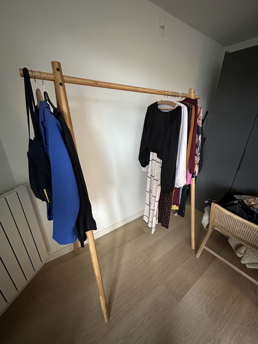 Karup kledingrek japandi hardhout eiken