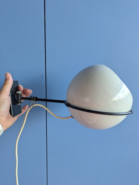 Lampada da parete/lampada a globo vintage in metallo, anni '60 – Applique (photo 7 of 8)