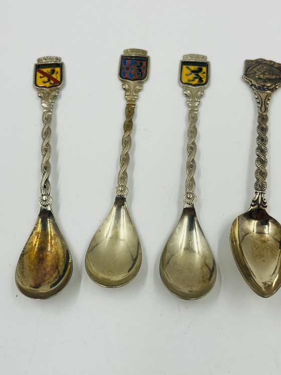 Set of 7 Heraldic City Souvenir Spoons – Cutlery Sets, Metal (photo 2 of 11)