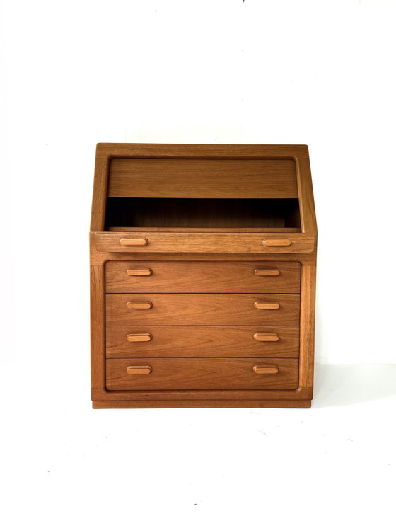 Image 1 of Vintage teak secretaire, Dyrlund '70s