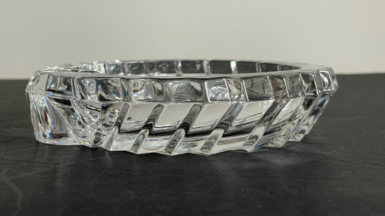 Image 1 of Cenicero en forma de concha Cristal de época