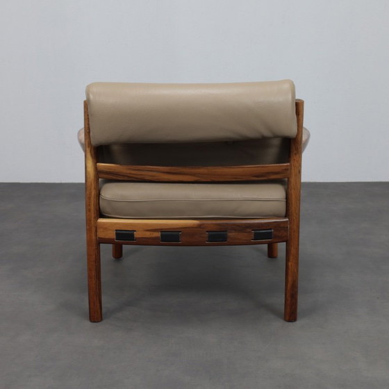 Image 1 of Mid-Century Modern Leather Lounge Chair by Sven Ellekaer for Coja Netherlands, 1960s