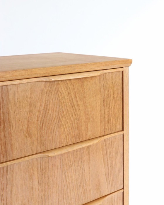 Image 1 of Vintage eiken ladekast Deens design tallboy xl