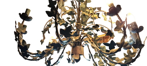 Lampadario con foglie. – kroonluchters, Iron