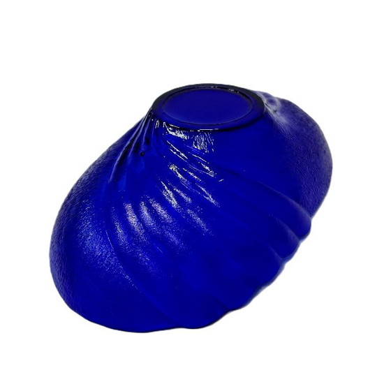 Image 1 of Vintage cobalt glass nuts, candy bowl 