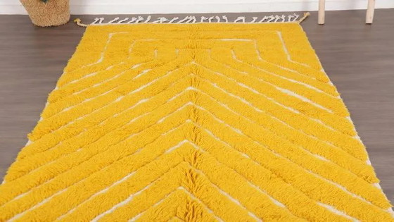 Tapis marocain écru à motifs géométriques 250cm x 150cm – Wool (photo 3 of 14)