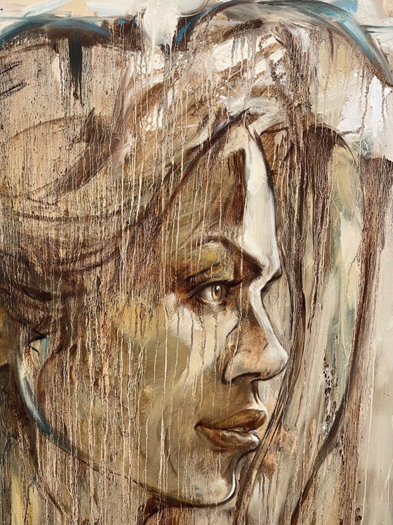 Image 1 of René Rikkelman - portrait in oil on canvas