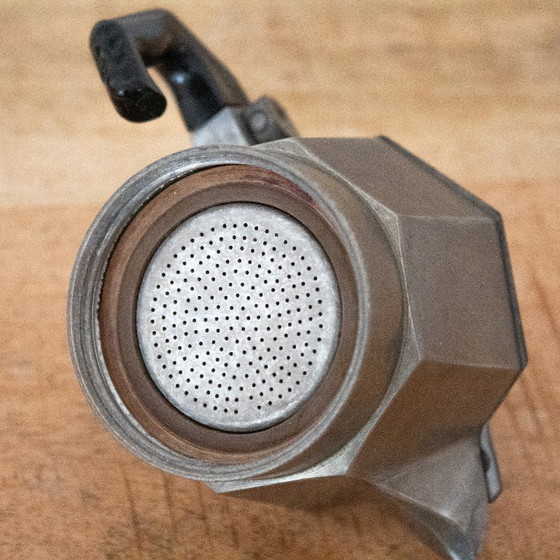 Vintage 1970s Bialetti Zanzibar Espresso Koffie Pot – Keukenaccessoires, Aluminium (photo 12 of 13)