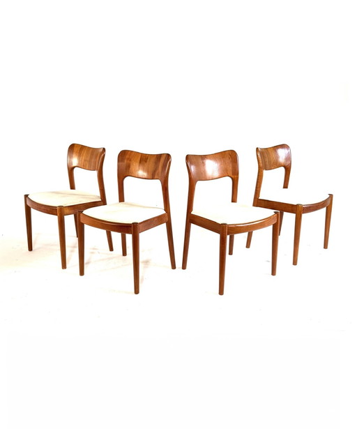 4x dining room chair model 'Ole', Koefoeds Hornslet '70
