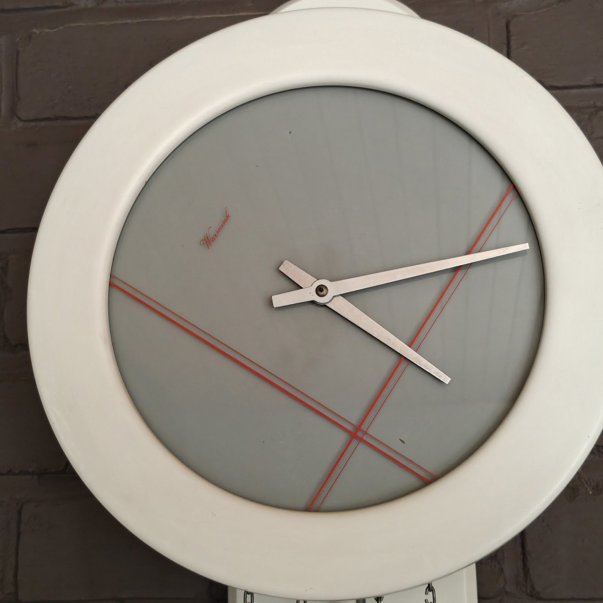 Rare Warmink Postmodern Wall Clock – Memphis Style Design – 1980s