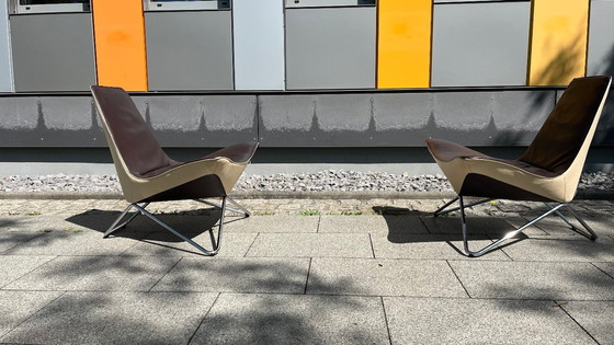 Image 1 of Walter Knoll Design Armchair My Chair Leather brown-beige - Set of 2