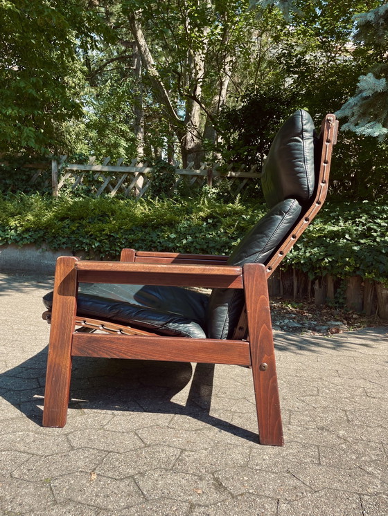 Image 1 of Poltrona reclinabile in teak raro Westnofa