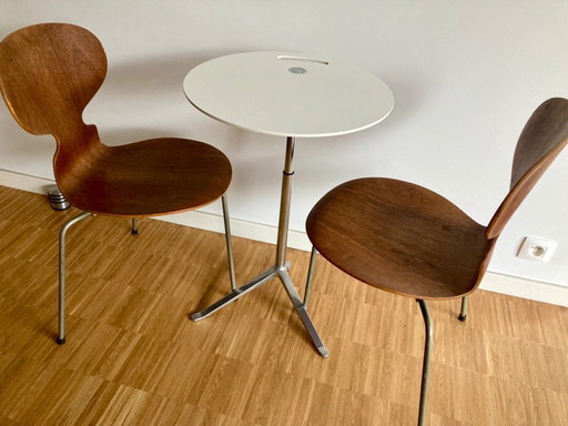 2x Arne Jacobson Ant chair, originals ( 1950s )
