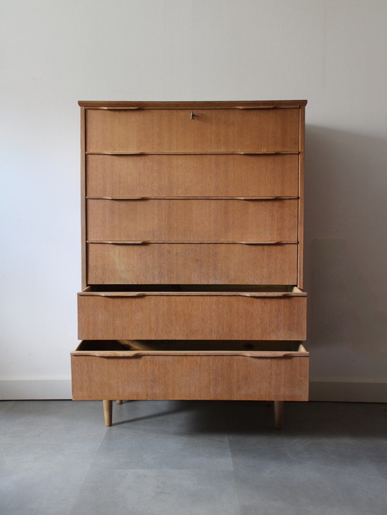 Image 1 of Vintage Deense Ladekast in Eiken door Ejsing, Tallboy