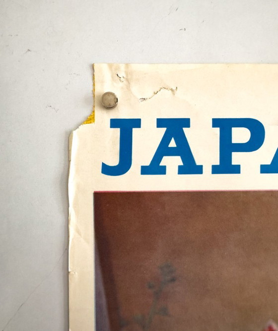 Image 1 of ✈️ Japan wacht op je (JAL DC-8 Jet Courier) – ca. 1963 – Originele vintage poster | | 100,5 × 62,5 cm | Japan