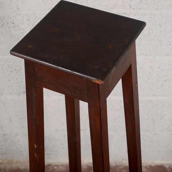19th Century Fir Wood Tripod Plant Stand – Plant table, Klassiek (photo 10 of 11)