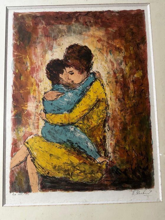 Bertoldot Taubert (1915–1974), Mutter und Kind, Lithografie, signiert EA 23/25, gerahmt (photo 14 of 14)